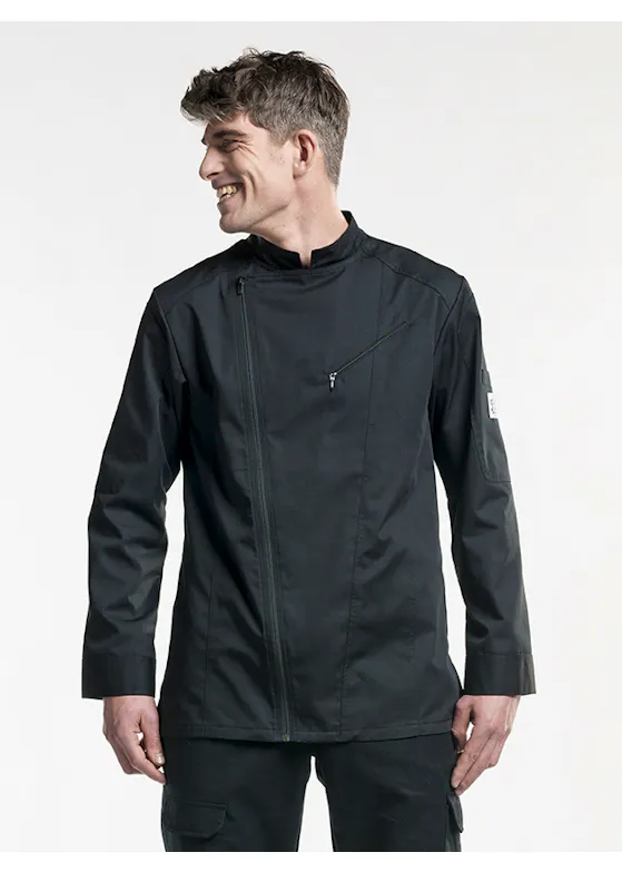 Chef Jacket Biker Black