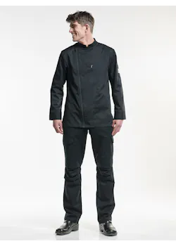 Chef Jacket Biker Schwarz thumbnail