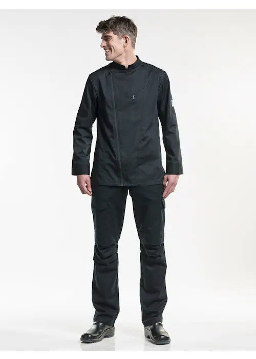 Chef Jacket Biker Schwarz