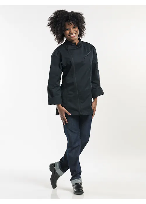 Chef Jacket Biker Schwarz
