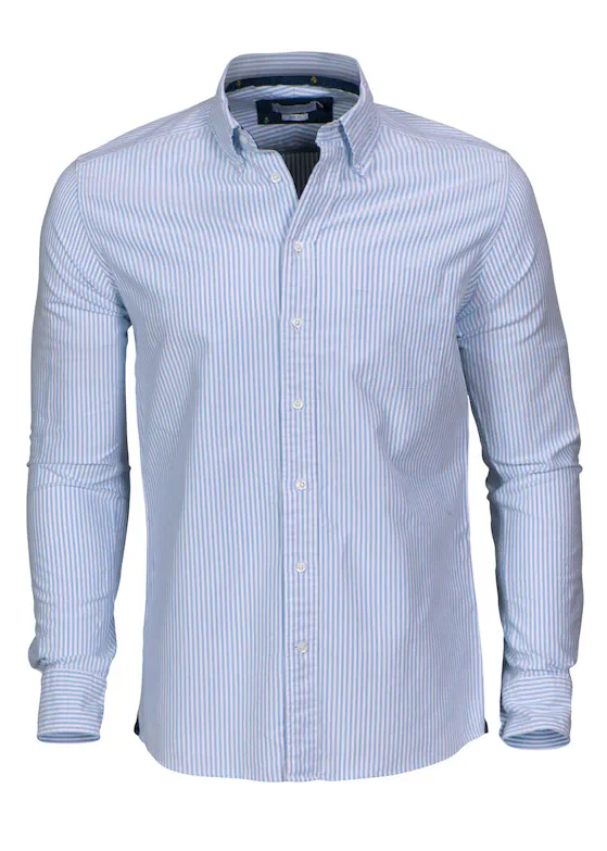J. Harvest & Frost Hemd Indigo Bow 32 Slim-Fit