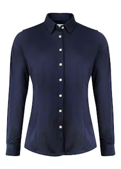 J. Harvest & Frost Indigo Bow 34 2903403 Hemd Slim Fit Dames miniatuur
