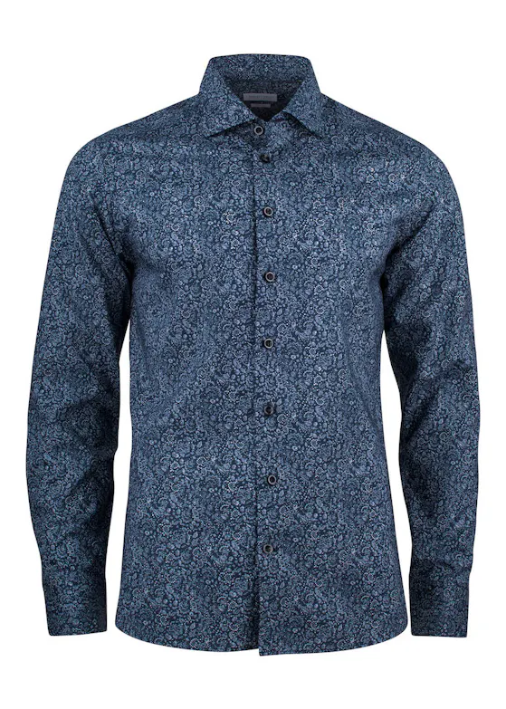 J. Harvest & Frost Indigo Bow 37 2903701 Hemd Regular Fit