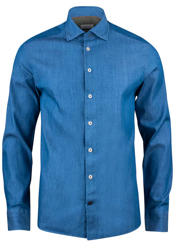J. Harvest & Frost Indigo Bow 130 2913002 Hemd Slim Fit Stretch