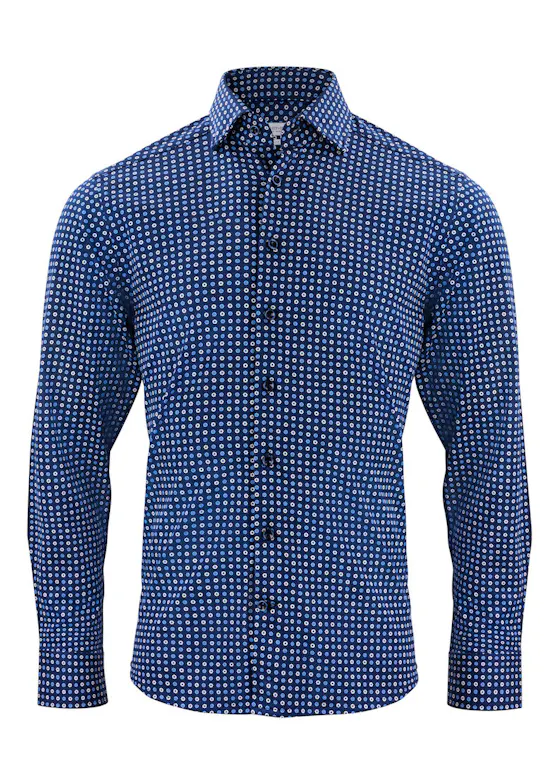 J. Harvest & Frost Hemd Indigo Bow 131 Slim