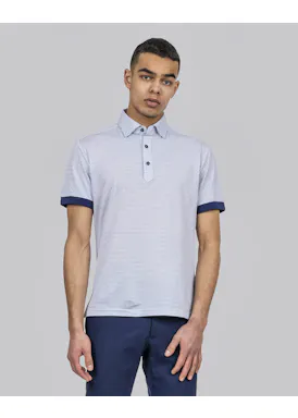 J. Harvest & Frost Indigo Bow 131 2913122 Poloshirt Piqué Slim Fit