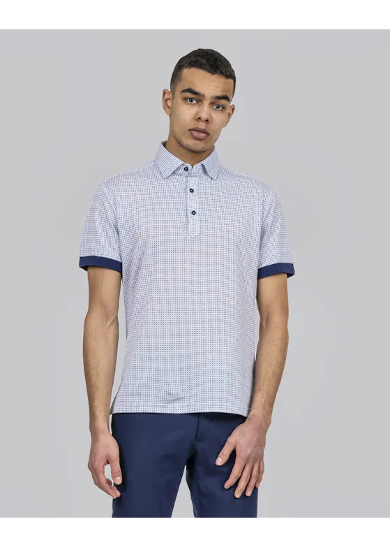 J. Harvest & Frost Indigo Bow 131 2913122 Poloshirt Piqué Slim Fit