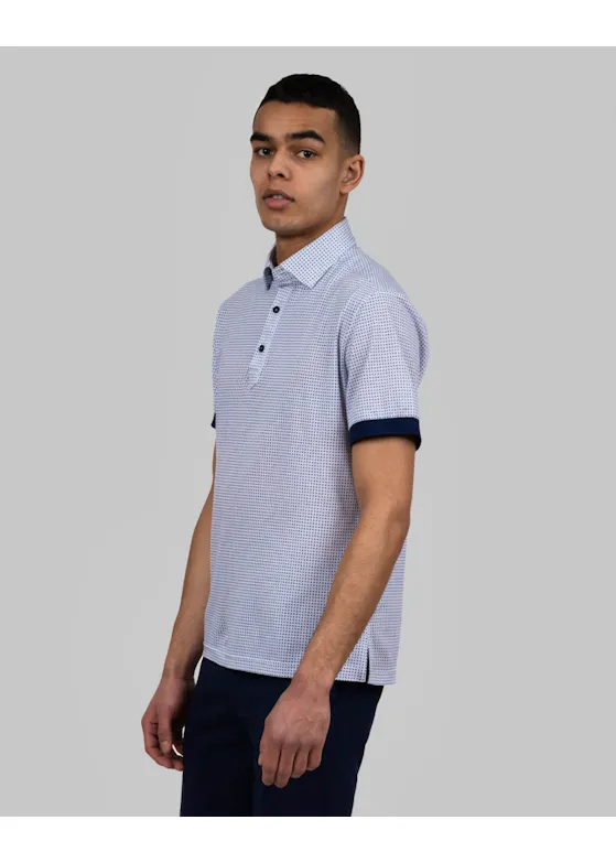 J. Harvest & Frost Indigo Bow 131 2913122 Poloshirt Piqué Slim Fit
