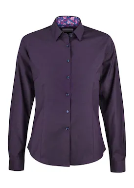 J. Harvest & Frost Purple Bow 142 2914203 Hemd Stretch Dames