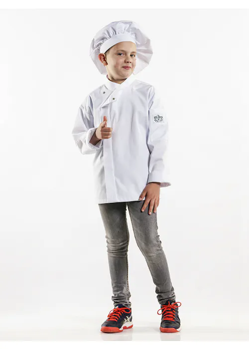 Chaud Devant Kids weiße K T Kochjacke