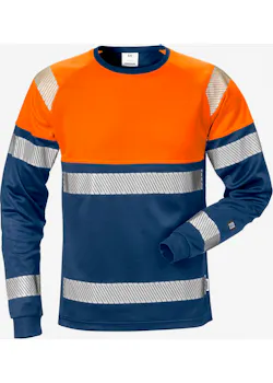 Fristads 129513 T-Shirt Met Lange Mouwen High Vis Klasse 1 7519 Thv UV-bescherming Stiby miniatuur