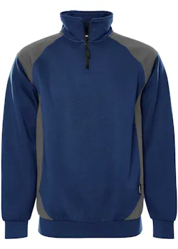 Fristads 300511 Sweater Met Korte Rits 7048 GSM - 122408 Regular Fit Skarup miniatuur