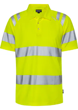 Fristads Hogezichtbaarheids Green 301022 Poloshirt High Vis Klasse 3 7861 GPST Stretch Trofta