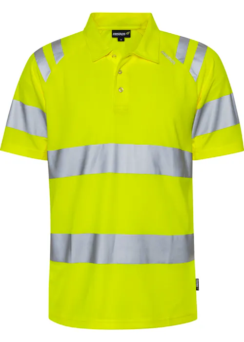 Fristads Hogezichtbaarheids Green 301022 Poloshirt High Vis Klasse 3 7861 GPST Stretch Trofta
