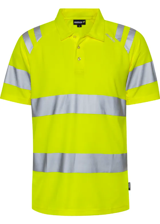 Fristads Hohe Sichtbarkeit – Green 301022 Poloshirt, Hi-Vis-Klasse 3, 7861 GPST, Stretch Trofta