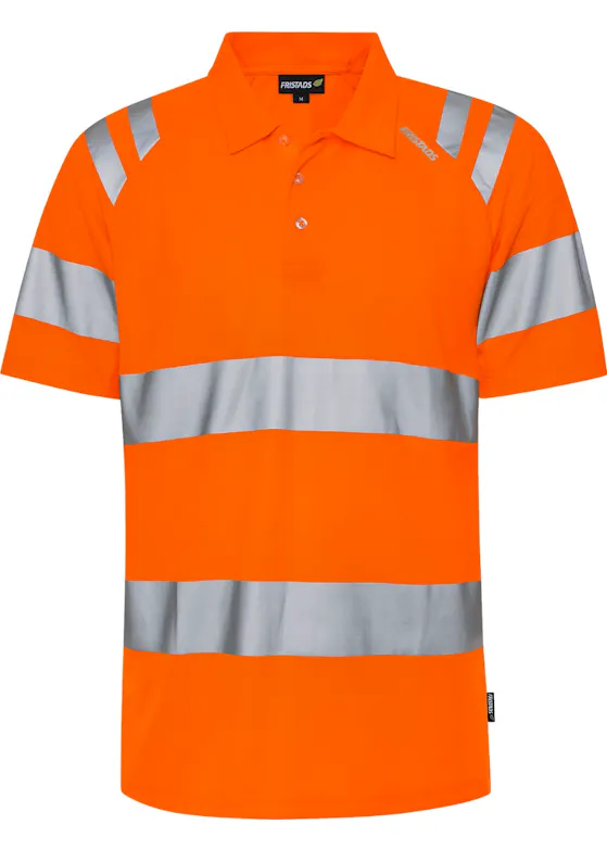 Fristads Hohe Sichtbarkeit – Green 301022 Poloshirt, Hi-Vis-Klasse 3, 7861 GPST, Stretch Trofta