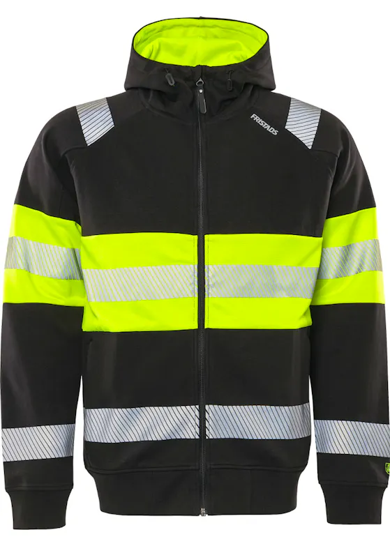 Fristads High Vis Sweatshirt mit Kapuze Klasse 1 7532 GKC