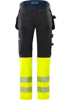 Fristads High Vis Craftsman Pantalon stretch Klasse 1 2906 GWM thumbnail (vignette)