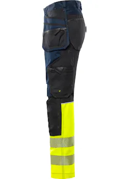 Fristads High Vis Craftsman Pantalon stretch Klasse 1 2906 GWM thumbnail (vignette)