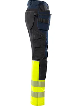 Fristads High Vis Craftsman Pantalon stretch Klasse 1 2906 GWM thumbnail (vignette)