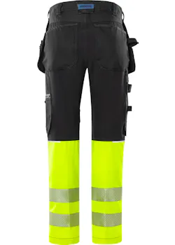Fristads High Vis Craftsman Pantalon stretch Klasse 1 2906 GWM thumbnail (vignette)