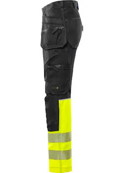 Fristads High Vis Craftsman Pantalon stretch Klasse 1 2906 GWM thumbnail (vignette)