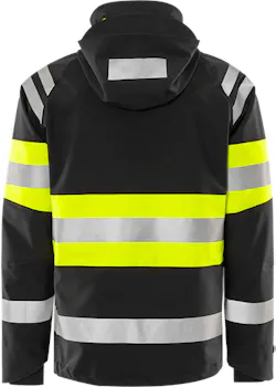 Fristads GLPS 4684 Shelljack Haute visibilité classe 1 vert stretch 4 directions imperméable coupe-vent thumbnail (vignette)