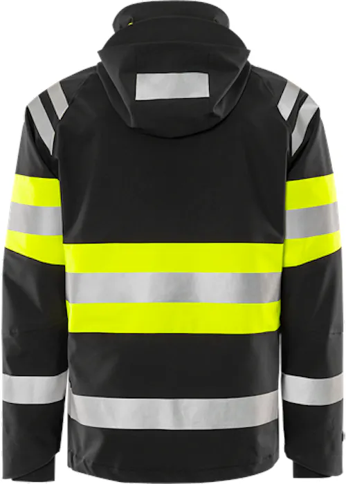 Fristads GLPS 4684 Shelljack Haute visibilité classe 1 vert stretch 4 directions imperméable coupe-vent