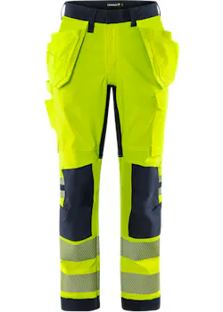 Fristads Flamestat Green 302173 Werkbroek Klasse 2 2953 GFS High Vis Dames