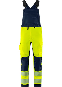 Fristads Flamestat Green 302180 Amerikaanse Overall met Bretels Klasse 2 1951 GFS High Vis Stretch
