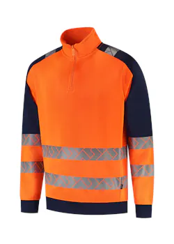 Tricorp 306106 Sweater Zip High Vis Industrieel Wasbaar Regular Fit Redefined miniatuur
