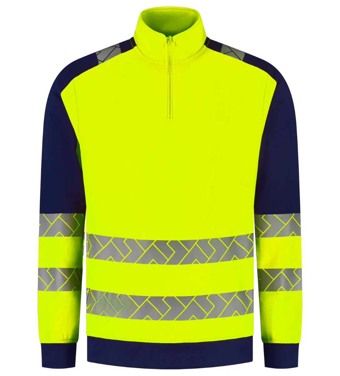 High Vis Geel/Marineblauw