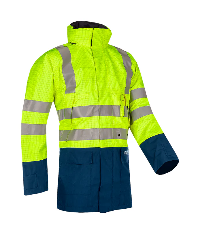 High Vis Gelb/Marineblau