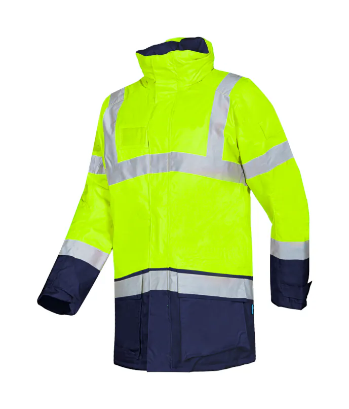 Fluo Gelb/Marineblau