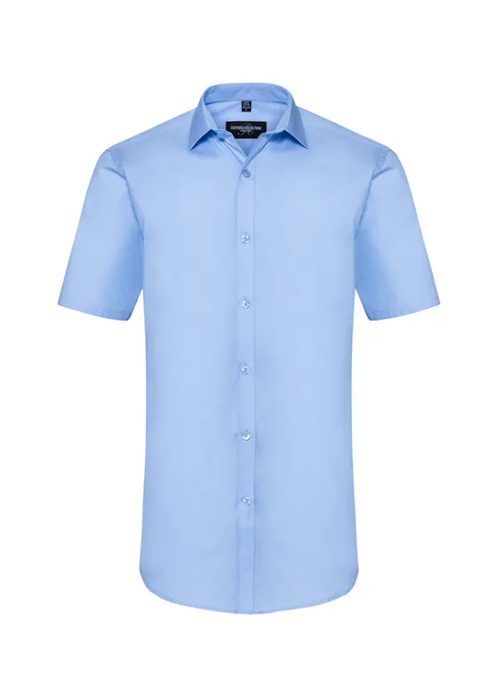 Russell Short-Sleeve Fitted Ultimate-Stretch Shirt – Herren