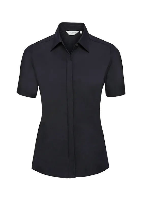 Russell Kurzärmeliges, tailliertes Ultimate-Stretch-Shirt für Damen