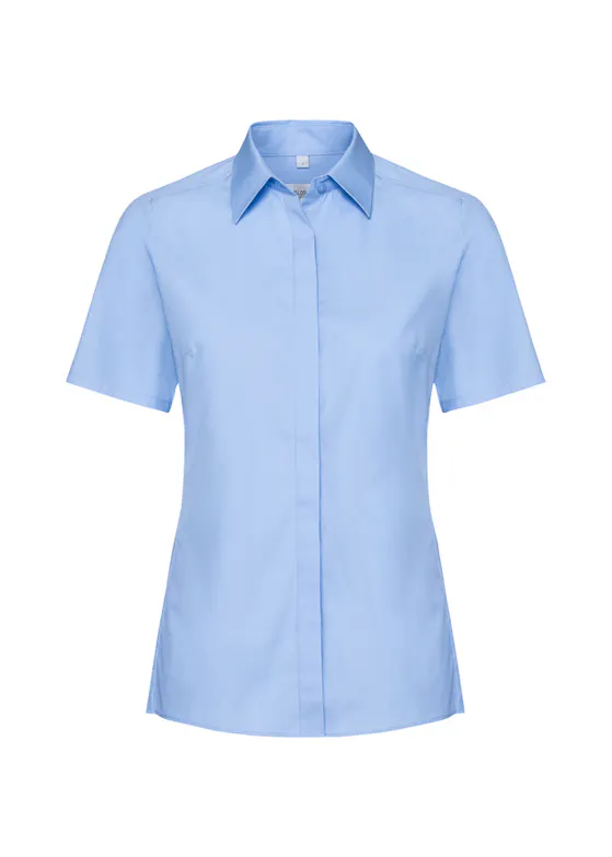 Russell Kurzärmeliges, tailliertes Ultimate-Stretch-Shirt für Damen