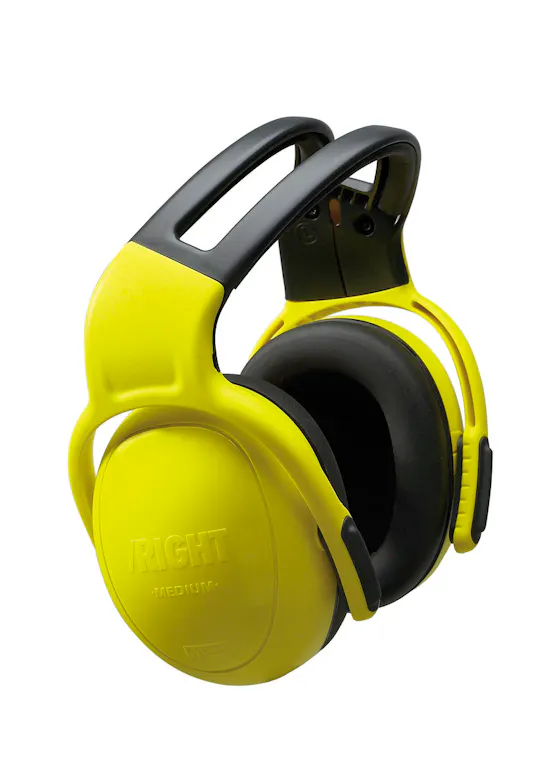 MSA left/RIGHT SNR28 geel hoofdband
