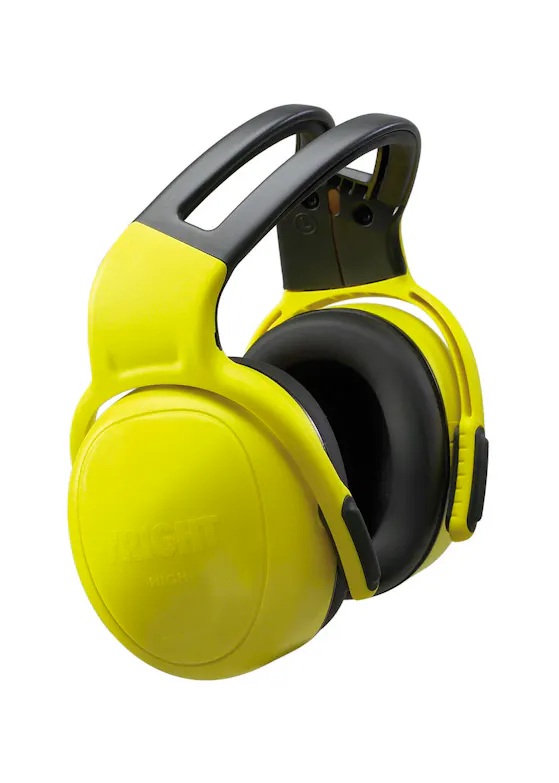 MSA left/RIGHT SNR28 geel hoofdband