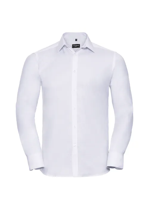 Russell Z962 Herringbone Shirt Long Sleeve Tailored Regular Fit
