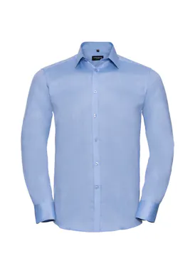 Russell Z962 Herringbone Shirt Long Sleeve Tailored Regular Fit