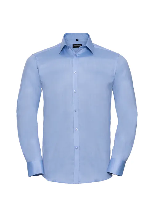 Russell Z962 Herringbone Shirt Long Sleeve Tailored Regular Fit