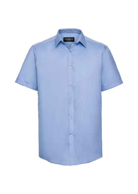 Russell Z963 Herringbone Shirt Short Sleeve Tailored Regular Fit