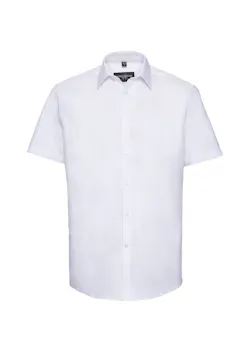Russell Z963 Herringbone Shirt Short Sleeve Tailored Regular Fit miniatuur