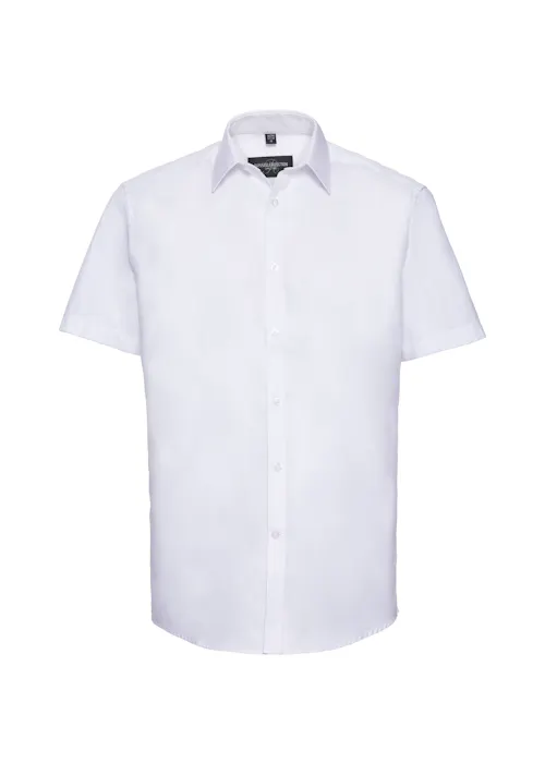 Russell Z963 Herringbone Shirt Short Sleeve Tailored Regular Fit