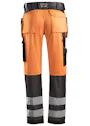 Snickers Workwear High Visibility Broek met holsterpockets, Klasse 2 - 3233 miniatuur