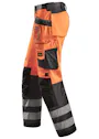 Snickers Workwear High Visibility Broek met holsterpockets, Klasse 2 - 3233 miniatuur