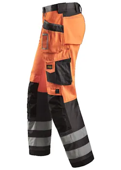 Snickers Workwear Warnschutz-Bundhose mit Holstertaschen, Klasse 2 - 3233 thumbnail