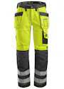 Snickers Workwear High Visibility Broek met holsterpockets, Klasse 2 - 3233 miniatuur