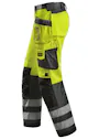 Snickers Workwear High Visibility Broek met holsterpockets, Klasse 2 - 3233 miniatuur
